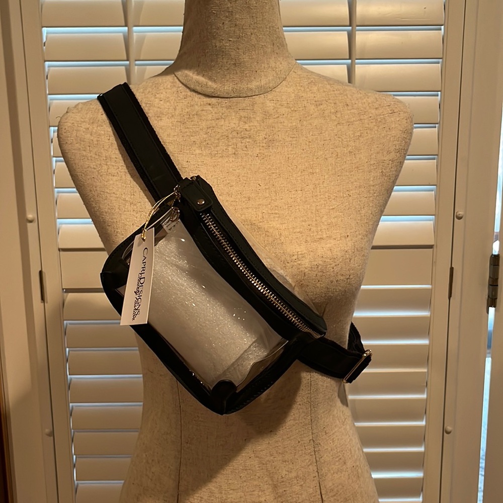 Capri Designs Clear Belt Bag .. NWT